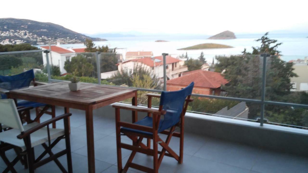 Seaview Pool Villa near Beach&Athens Airport Pórto Ráfti Exteriör bild